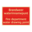 Brandweer waterinnamepunt - Fire department water drawing point