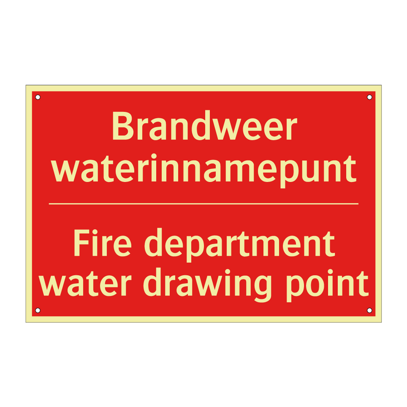 Brandweer waterinnamepunt - Fire department water drawing point