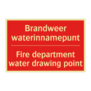 Brandweer waterinnamepunt - Fire department water drawing point