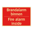 Brandalarm binnen - Fire alarm inside