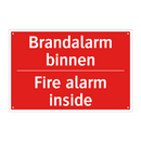 Brandalarm binnen - Fire alarm inside
