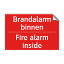 Brandalarm binnen - Fire alarm inside