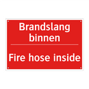 Brandslang binnen - Fire hose inside