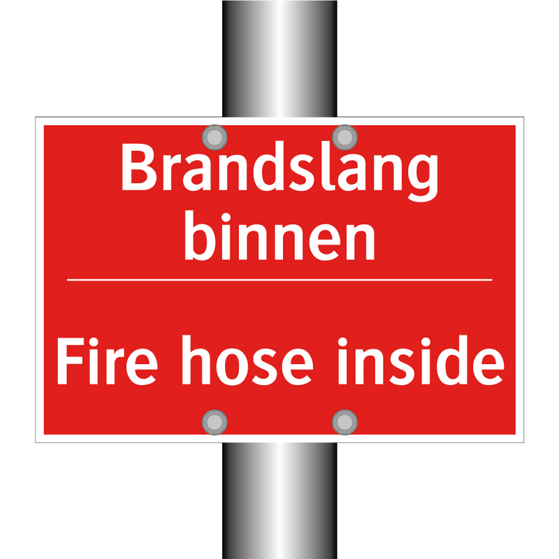 Brandslang binnen - Fire hose inside