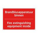 Brandblusapparatuur binnen - Fire extinguishing equipment inside