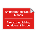 Brandblusapparatuur binnen - Fire extinguishing equipment inside