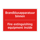 Brandblusapparatuur binnen - Fire extinguishing equipment inside