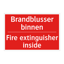 Brandblusser binnen - Fire extinguisher inside