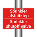 Sprinkler afsluitklep - Sprinkler shutoff valve