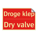 Droge klep - Dry valve