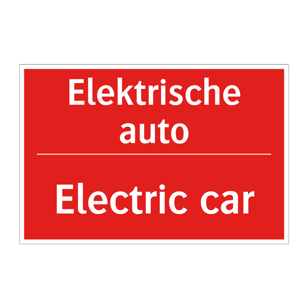 Elektrische auto - Electric car