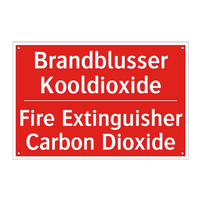 Brandblusser Kooldioxide - Fire Extinguisher Carbon Dioxide
