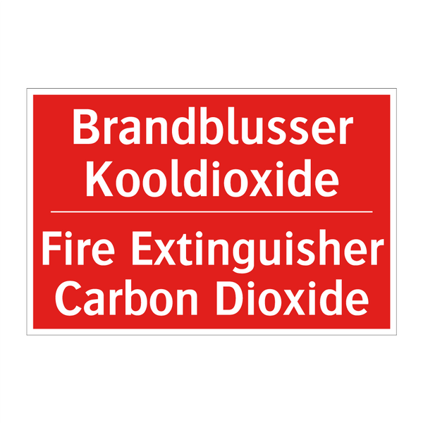 Brandblusser Kooldioxide - Fire Extinguisher Carbon Dioxide