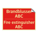 Brandblusser ABC - Fire extinguisher ABC