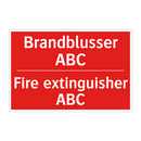 Brandblusser ABC - Fire extinguisher ABC