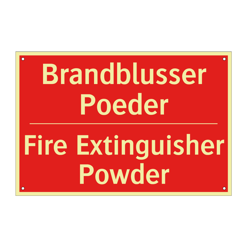 Brandblusser Poeder - Fire Extinguisher Powder