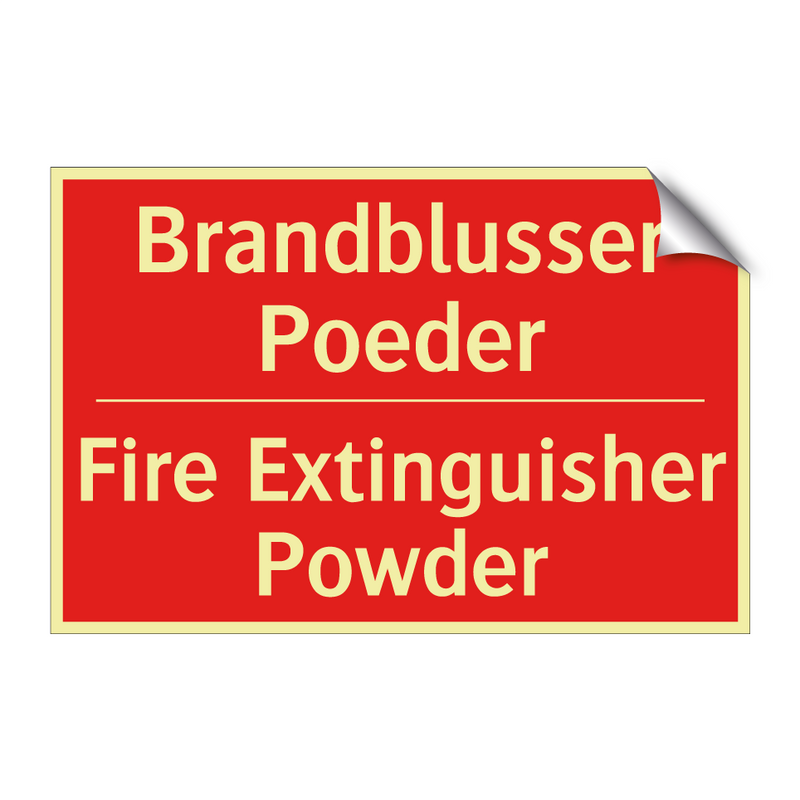 Brandblusser Poeder - Fire Extinguisher Powder