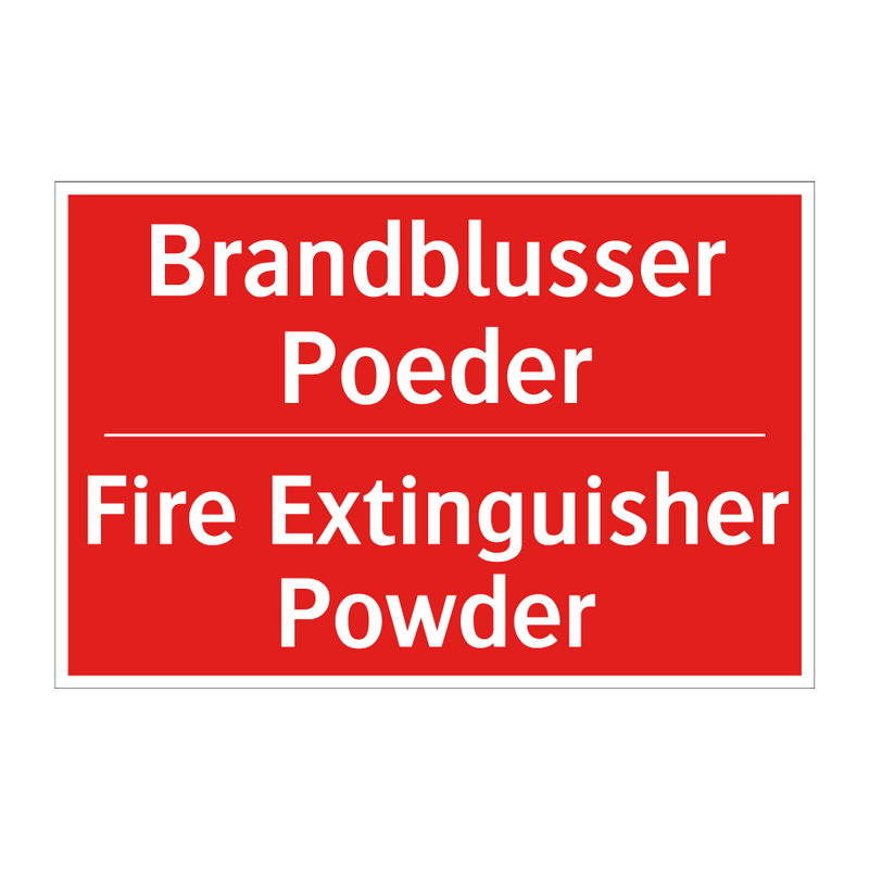 Brandblusser Poeder - Fire Extinguisher Powder
