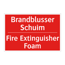 Brandblusser Schuim - Fire Extinguisher Foam