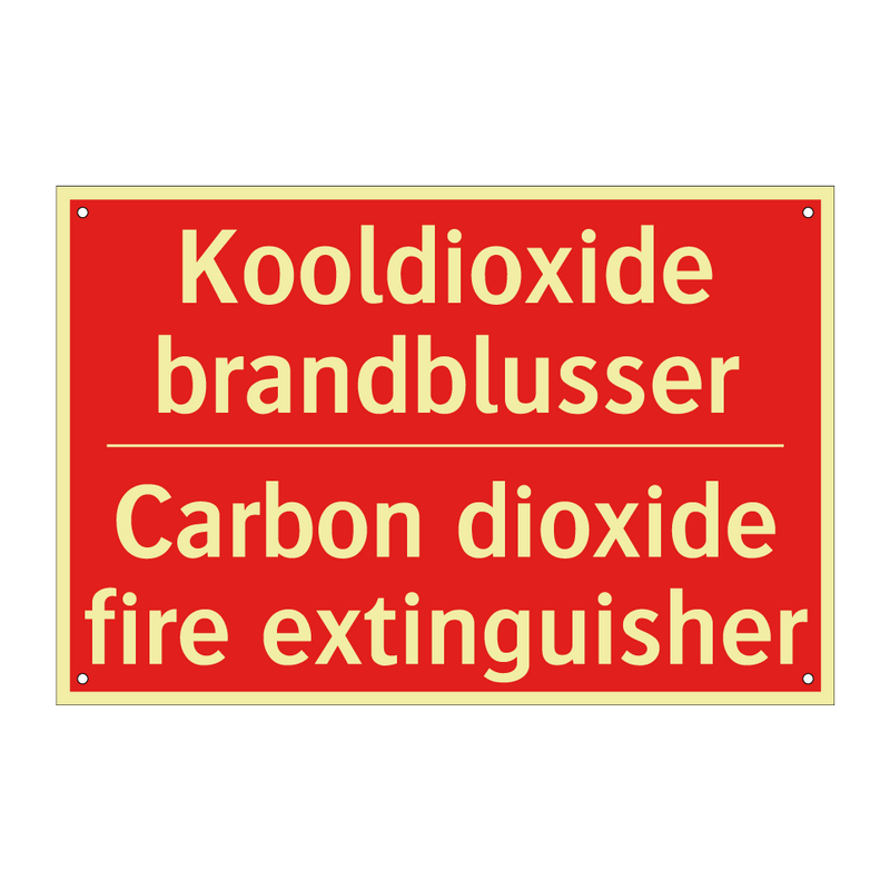 Kooldioxide brandblusser - Carbon dioxide fire extinguisher