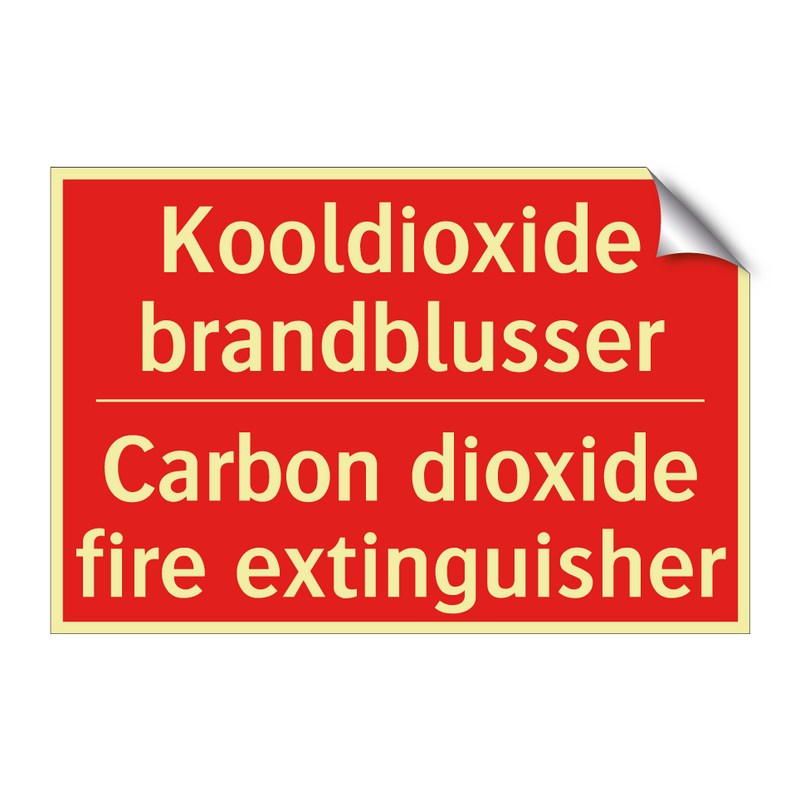 Kooldioxide brandblusser - Carbon dioxide fire extinguisher