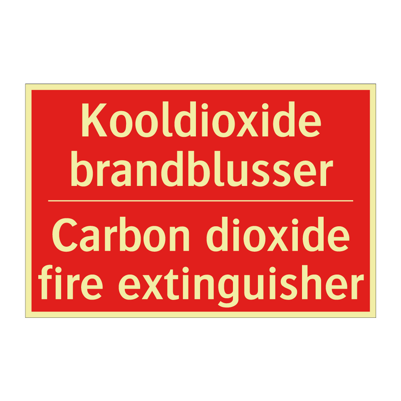 Kooldioxide brandblusser - Carbon dioxide fire extinguisher