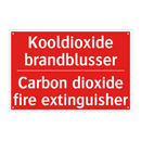 Kooldioxide brandblusser - Carbon dioxide fire extinguisher