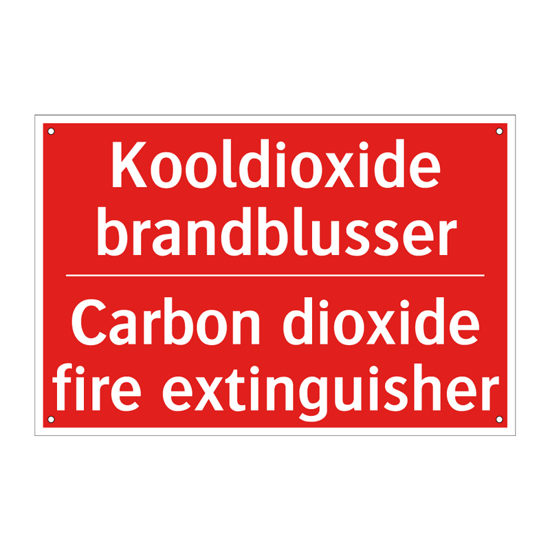 Kooldioxide brandblusser - Carbon dioxide fire extinguisher