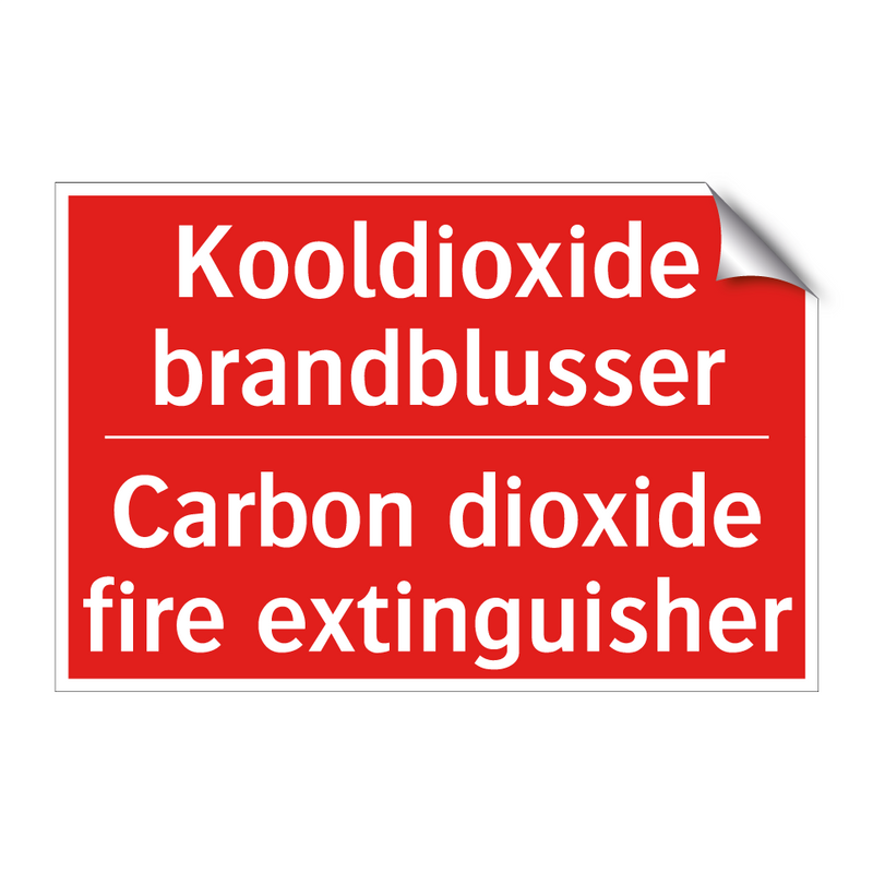 Kooldioxide brandblusser - Carbon dioxide fire extinguisher