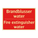 Brandblusser water - Fire extinguisher water