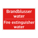 Brandblusser water - Fire extinguisher water