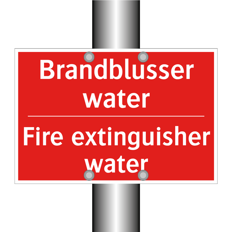 Brandblusser water - Fire extinguisher water
