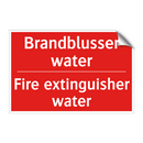 Brandblusser water - Fire extinguisher water
