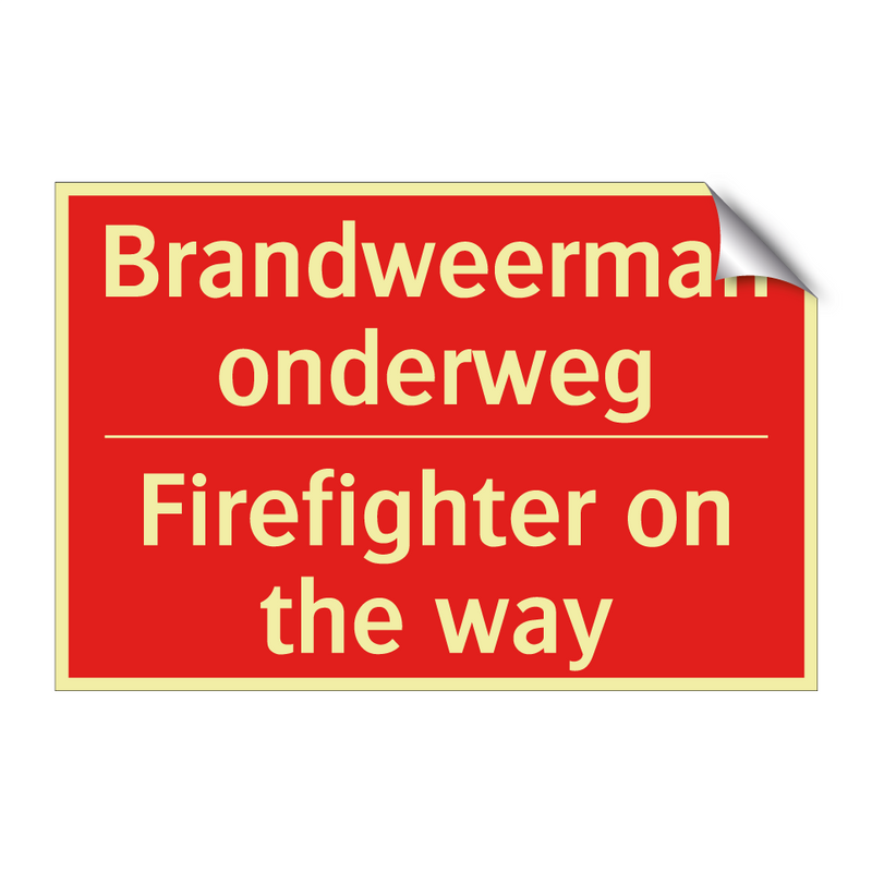 Brandweerman onderweg - Firefighter on the way