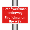 Brandweerman onderweg - Firefighter on the way