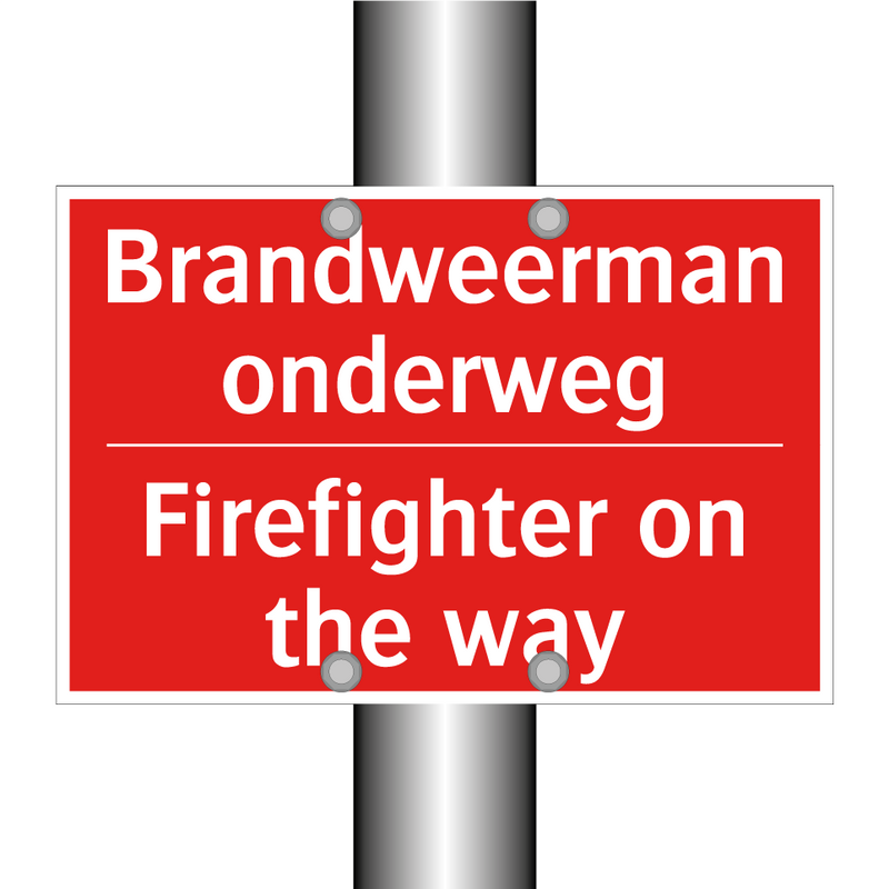 Brandweerman onderweg - Firefighter on the way
