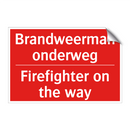 Brandweerman onderweg - Firefighter on the way