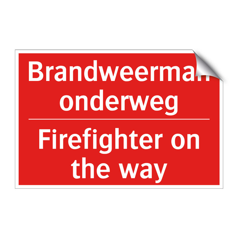 Brandweerman onderweg - Firefighter on the way