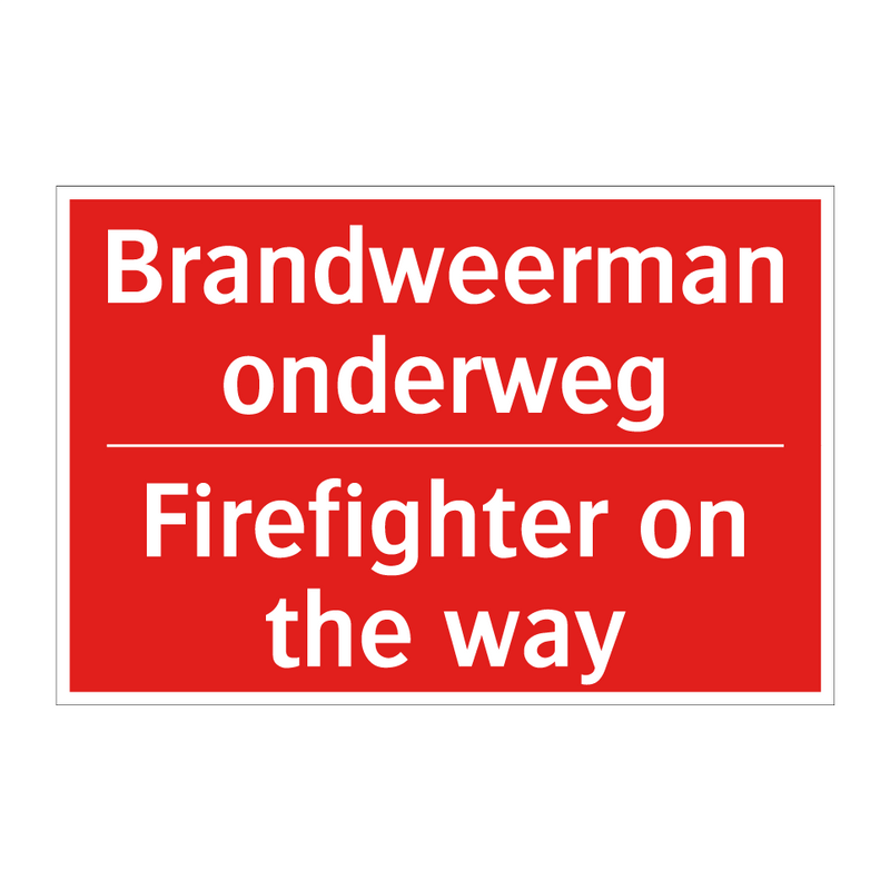Brandweerman onderweg - Firefighter on the way