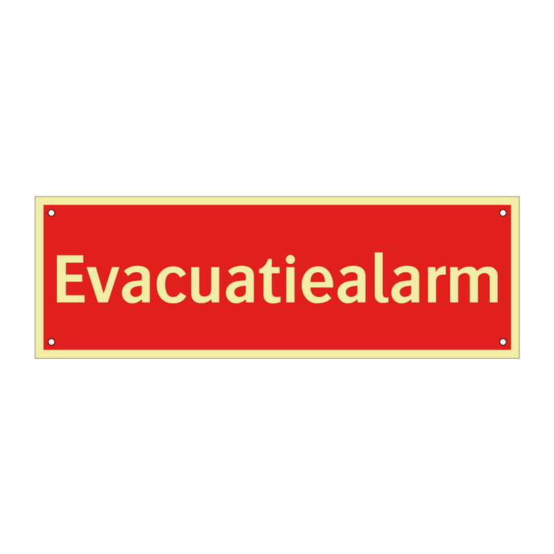 Evacuatiealarm & Evacuatiealarm & Evacuatiealarm & Evacuatiealarm