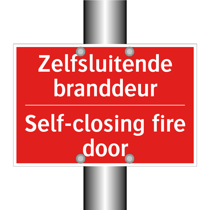Zelfsluitende branddeur - Self-closing fire door