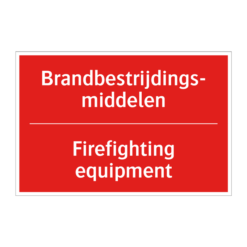 Brandbestrijdings- middelen - Firefighting equipment