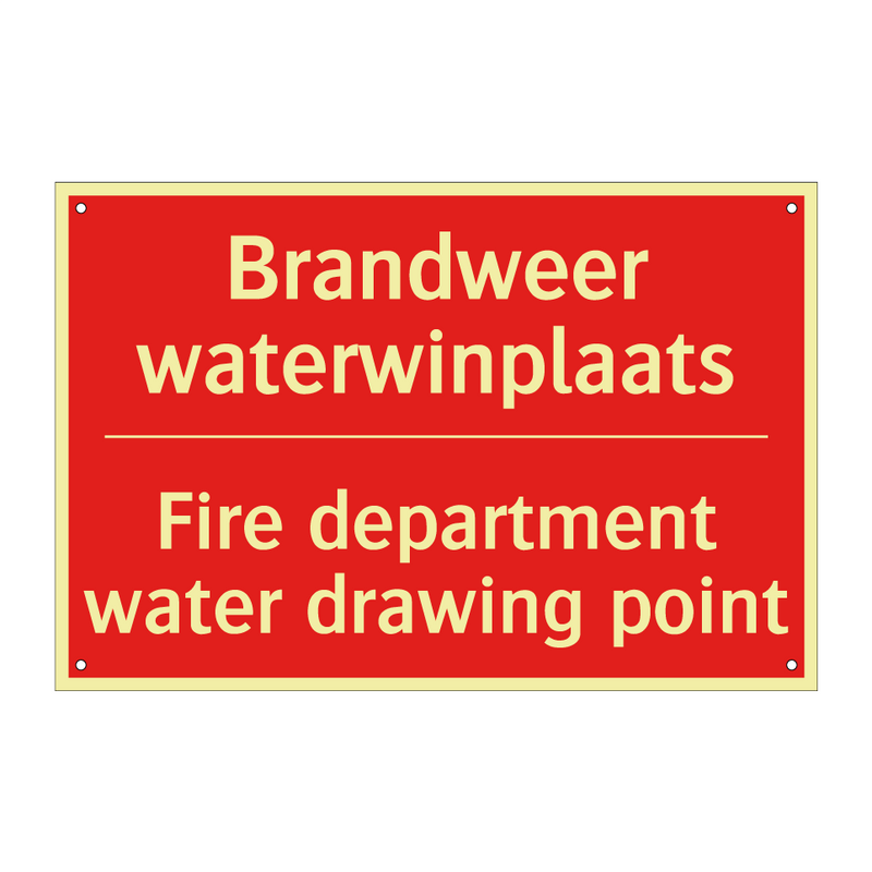 Brandweer waterwinplaats - Fire department water drawing point