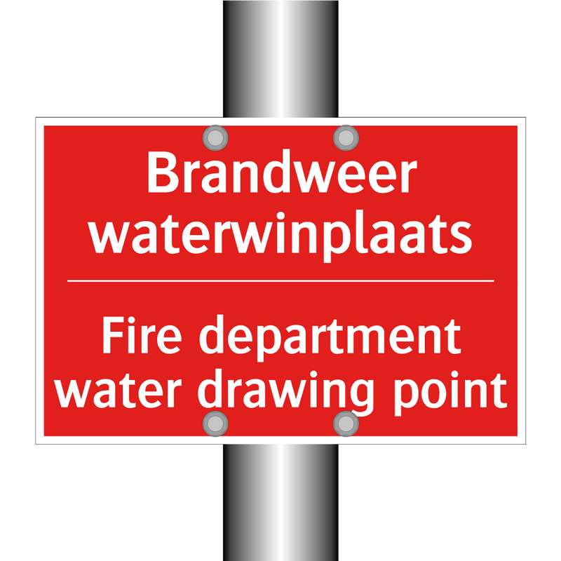 Brandweer waterwinplaats - Fire department water drawing point