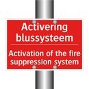 Activering blussysteem - Activation of the fire suppression system