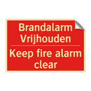 Brandalarm Vrijhouden - Keep fire alarm clear