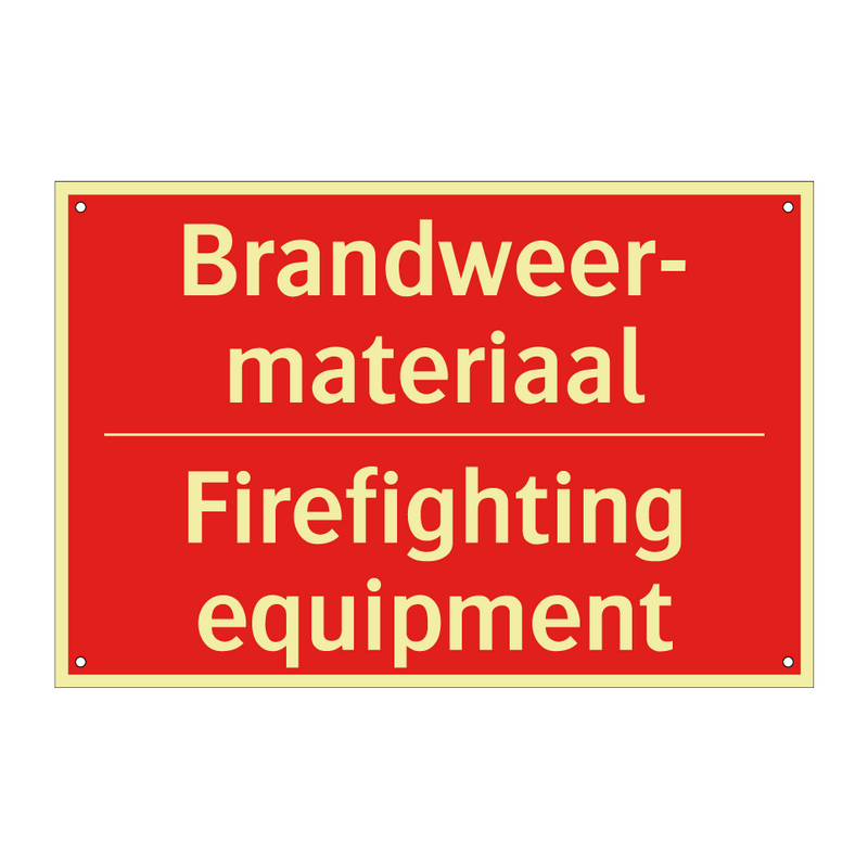 Brandweer- materiaal - Firefighting equipment