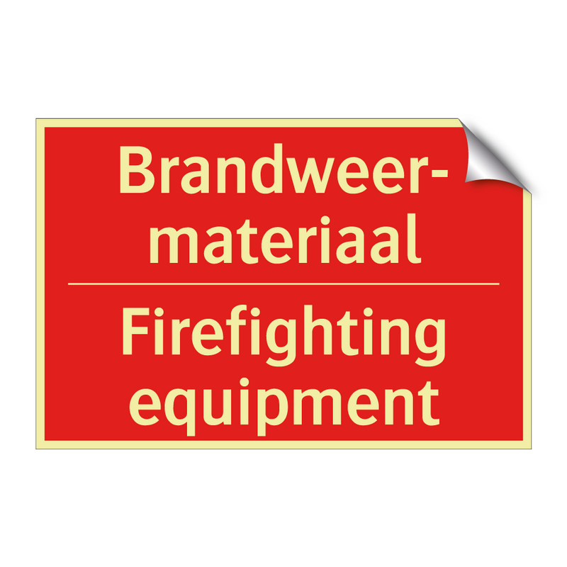 Brandweer- materiaal - Firefighting equipment