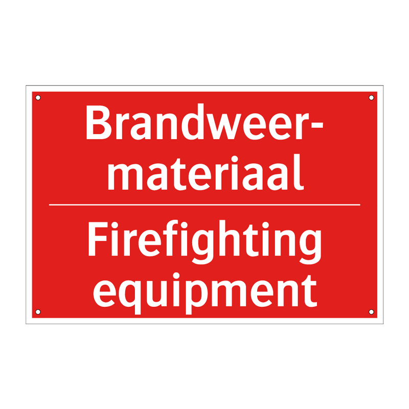 Brandweer- materiaal - Firefighting equipment