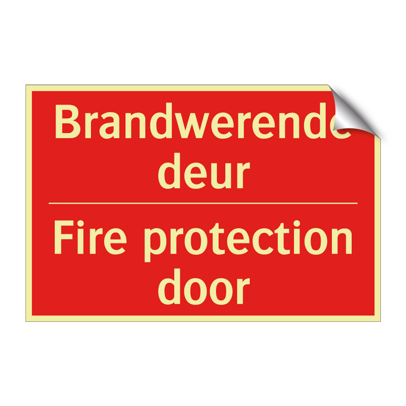 Brandwerende deur - Fire protection door